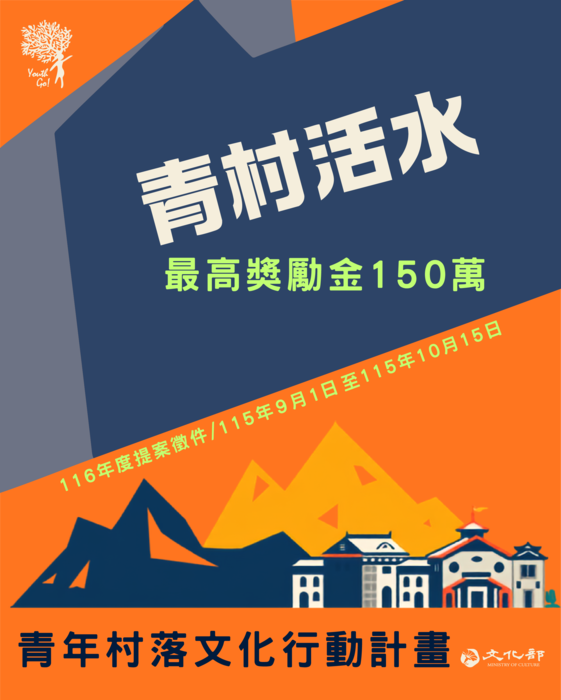 【訊息轉知】文化部115年「青年村落文化行動計畫」圖片